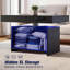 Table basse électrique à plateau relevable avec éclairage et rangement à DEL-862086515