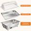 Chauffe-plat électrique à réchaud 9QT, acier inoxydable 400 W, contrôle numérique de la température, base en aluminium, couvercle à couvercle, comprend une casserole pleine grandeur