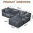 105" L-Shaped Modular Compression Sofa-1101465718-1101465992