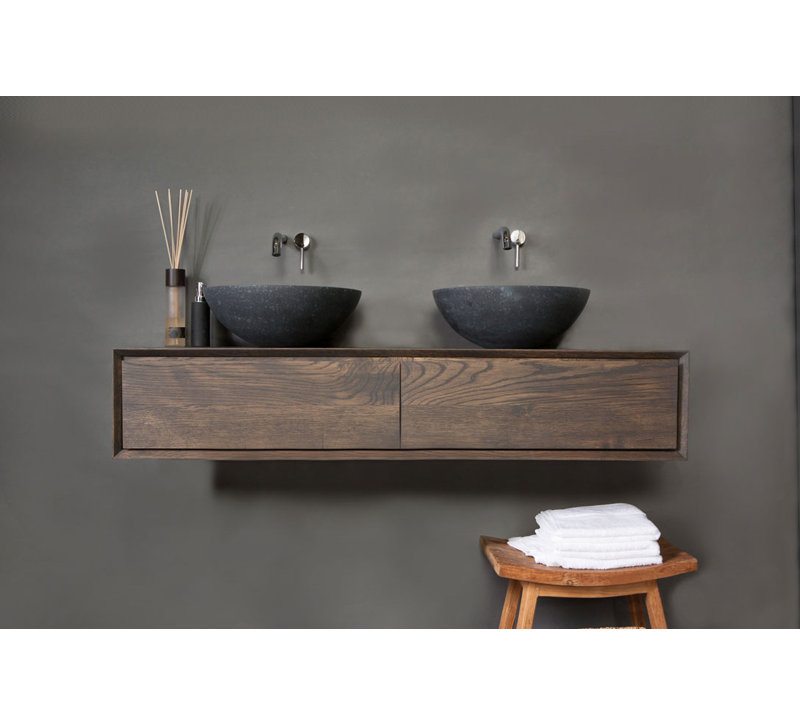 Hadi Granite Handmade Circular Bathroom Sink