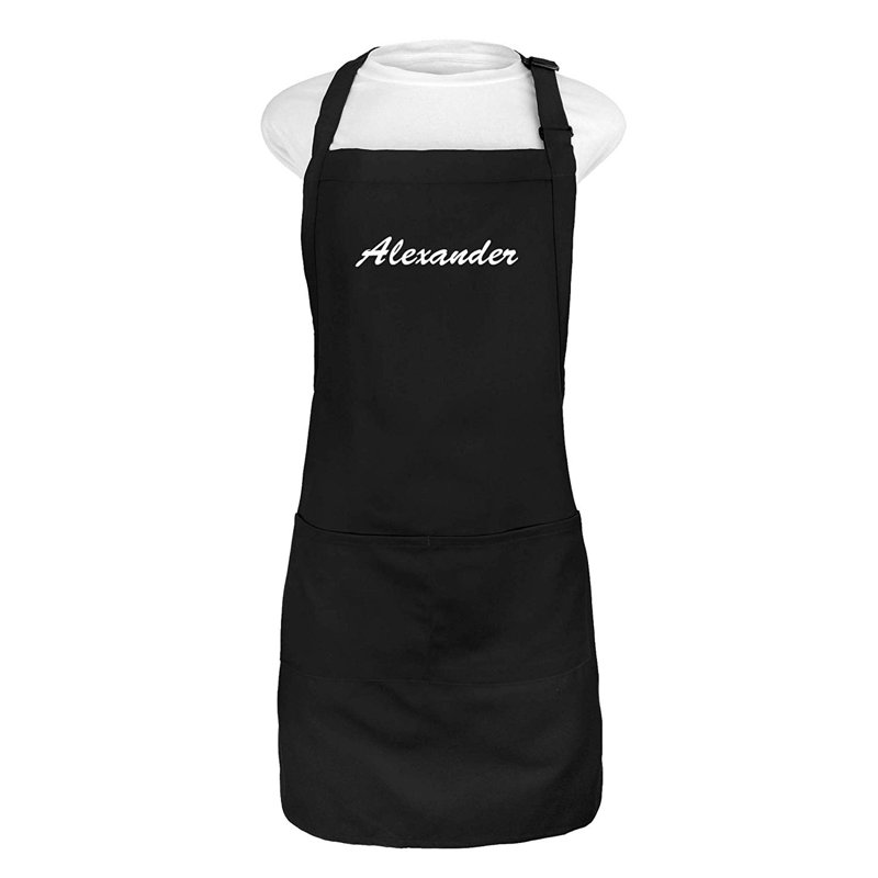 Tablier de cuisine / jardinage personnalisé Kaufman, Oui, Script