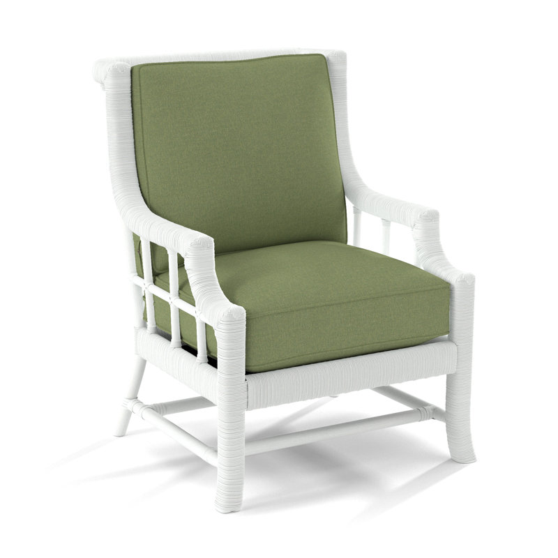 Lafayette Armchair, Frost White, White Performance Fabric; 0851-94