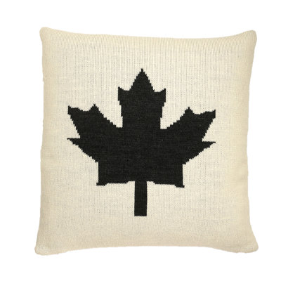 O Canada Maple Leaf Knit Throw Pillow