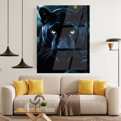 Black Panther Tempered Glass Art