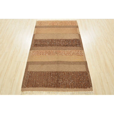 One-of-a-Kind 4'3" X 6'8" Wool Area Rug in Brown