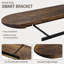 Tablette flottante en bois massif