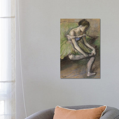 La Jupe Verte, C.1896 by Edgar Degas - Wrapped Canvas Painting