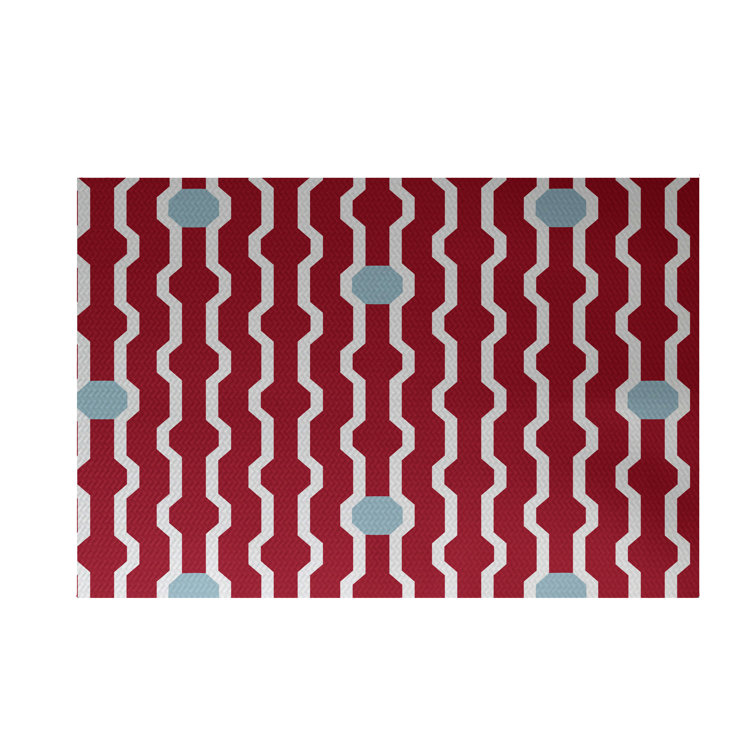 Uresti Washable Geometric Indoor Rug