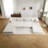Compression Mahjong Sofa,Convertible Floor Sofa Bed,DIY Boneless Modular Sectional Sofa,No Assembly Required,Circle Fleece Fabric,Oversized 4 Seater With 1 Ottoman,White-70228427