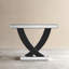 100cm Mirrored Console Table Glam Hallway Table V-Leg Narrow Sofa Table for Living Room/Entrance