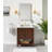 Zoe 30'' Single Bathroom Vanity Base Only in Walnut Finish