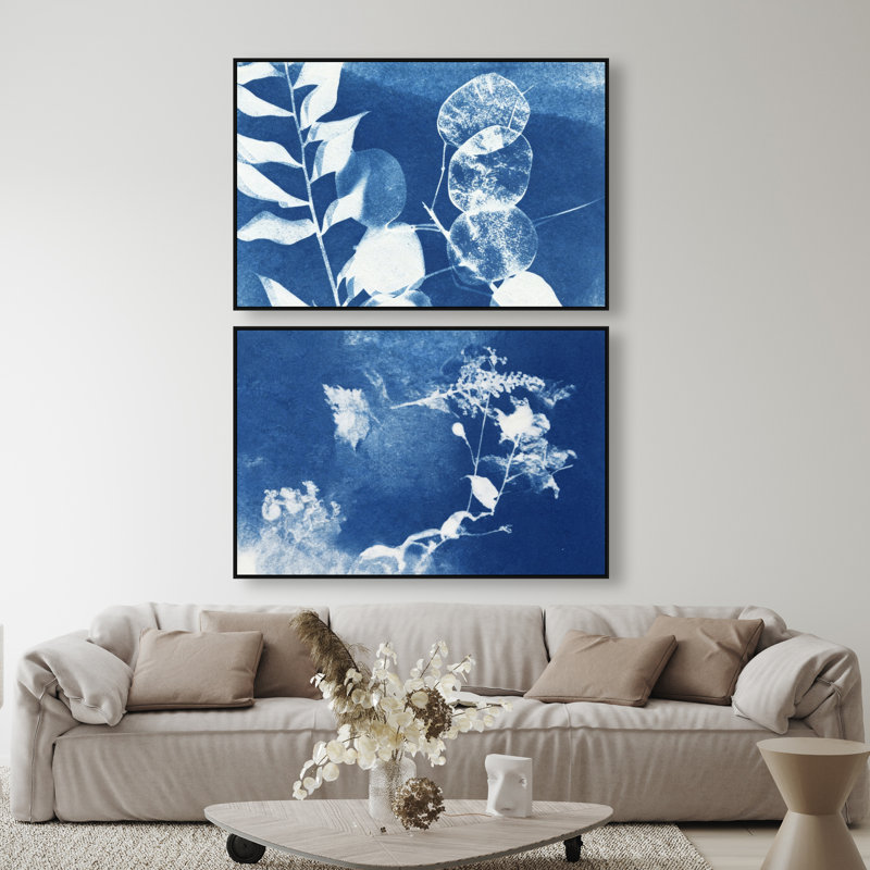 Faded Poetry Set Set by Oliver Gal, 46"H x 31"W, Black Floater Frame