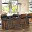 Jobani 19.1" W Faux Leather Swivel Upholstered Bar Stool with Solid Wood Frame (Set of 4)-105703076
