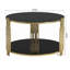 Table basse moderne en verre 31,5 po-878807971
