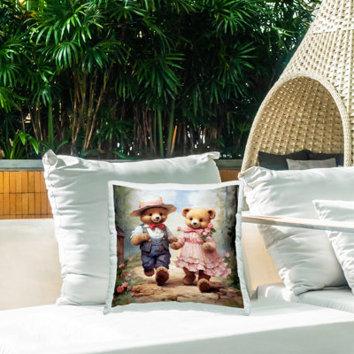Housse et insert de coussin décoratif en polyester carré pour l'intérieur / extérieur Ray Powers