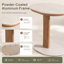 Table d'appoint d'extérieur, l 16,54 po x P 12,6 po