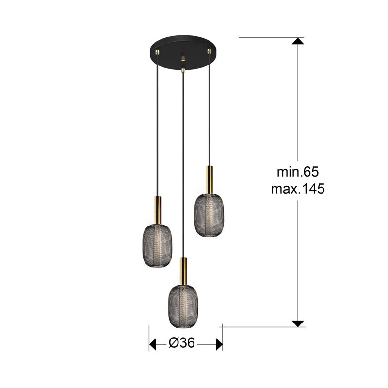Benley 3 - Light LED Pendant