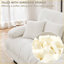 Canapé modulaire capitonné en chenille pour salon-1803640846