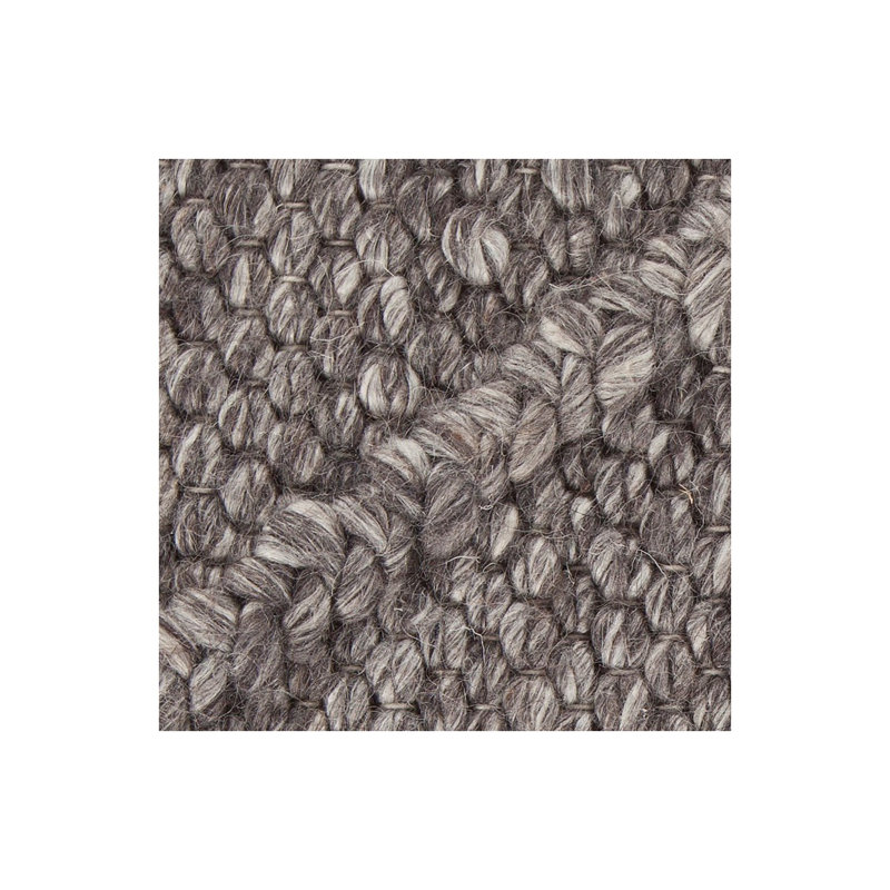 Tapis de zone de charbon contemporain texturé Arend, Rectangle 9 pi x 13 pi