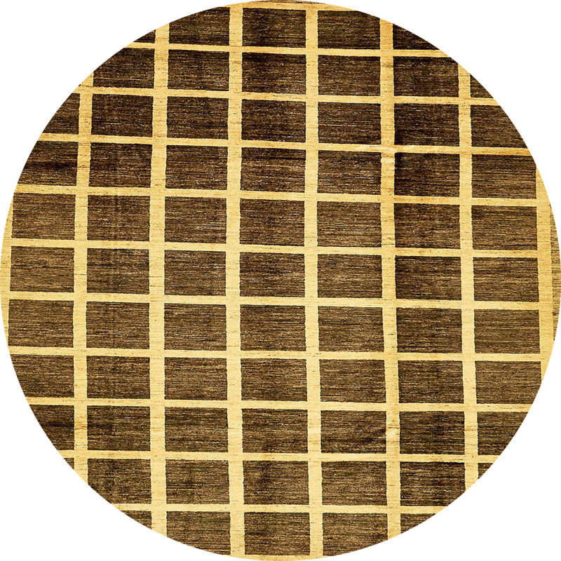 Abstract Indoor Rug, Round 7'