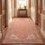 Tapis persan traditionnel avec médaillon, couleur lavande, orange, ivoire, or, vert et gris, lavable à la machine, antidérapant, à poils courts, idéal pour l'intérieur et l'extérieur, adapté aux animaux domestiques, pour salon, chambre, salle à manger, entrée, couloir, bureau.-1044297371
