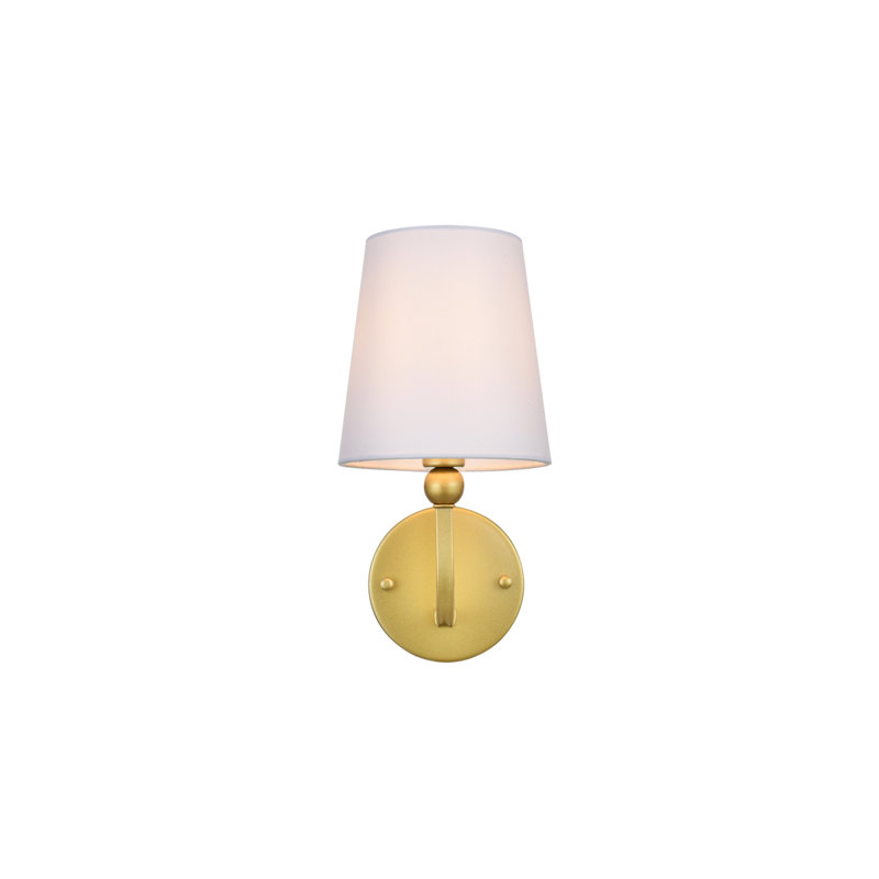 Givan - Lumière de meuble-lavabo à intensité variable, Laiton, Une lumière, H 12 po x l 6 po x P 6 po