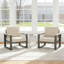 Ensemble de 2 fauteuils de patio en aluminium toutes saisons avec coussins épais et structure durable-968399776