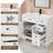 Linsay 36" Single Bathroom Vanity with Sink Top, Zinc Alloy Faucet, Painted Wood, Soft-Close Doors-35037022