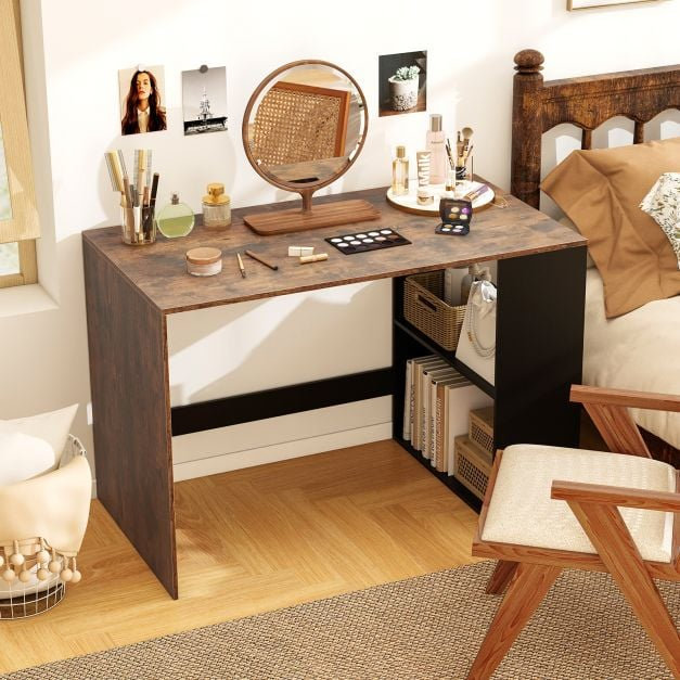 Computer Desk, Brown/Black