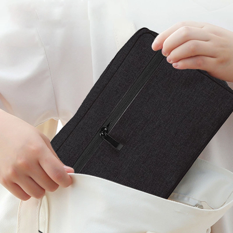Travel Toiletry Bag For Women & Men Water Proof Shaving Bag For Travel Foldable Storage Bags With Handle, Black