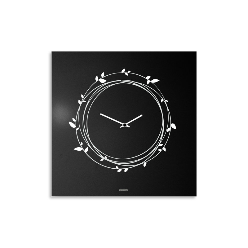 Dursley Metal Wall Clock, Black/White