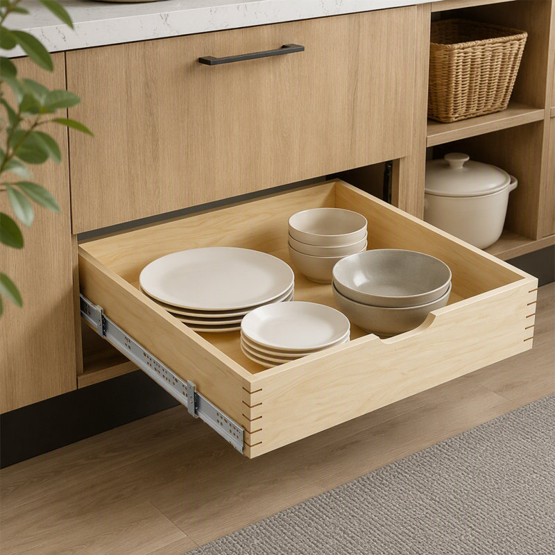 Support de rangement escamotable de 31,6 po x 21,2 po avec des supports entièrement extensibles en forme de U, convenant pour le rangement des garde-manger.