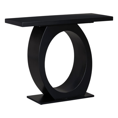 Console moderne et élégante avec base en forme d'œuf, stabilité et durabilité accrues, design épuré pour la décoration intérieure, pour le salon ou la chambre.