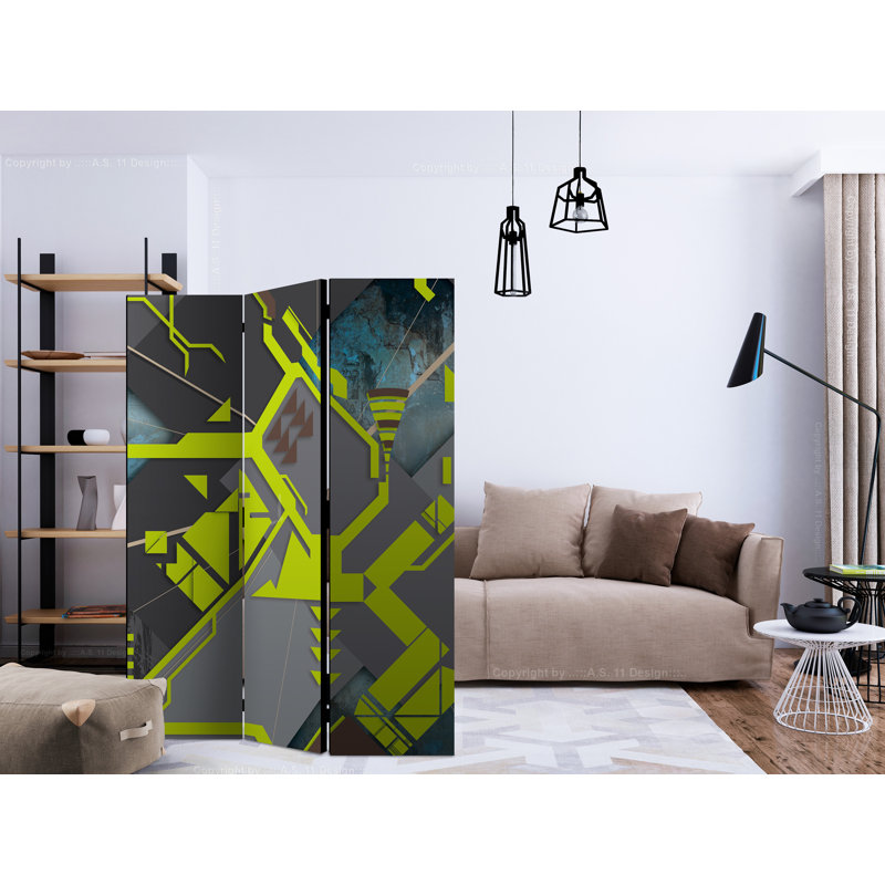 135cm W x 172cm H 3 - Panel Solid Wood Folding Room Divider