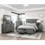 Grand lit plateforme avec tiroirs de rangement et meubles de chambre à coucher en bois 1pc