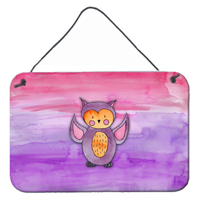 Décoration murale aquarelle hibou