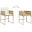  Ensemble de salle à manger de jardin beige, noir-168200433-168200434