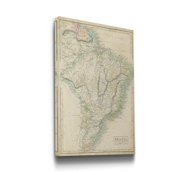 World Menagerie Map Of Brazil On Canvas Print | Wayfair