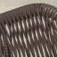 Chaise berçante en métal tissé en rotin