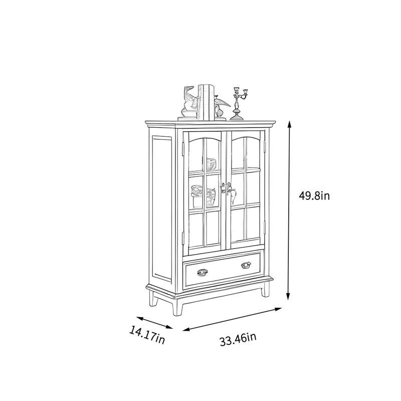 Armoire de rangement simple, Brun