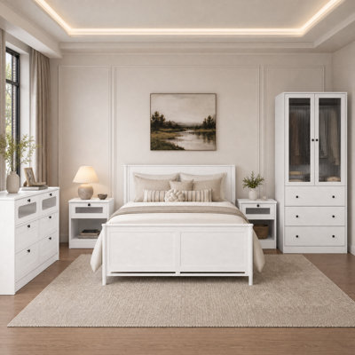 4-Piece Bedroom Set (Armoire,Dresser, Nightstands)