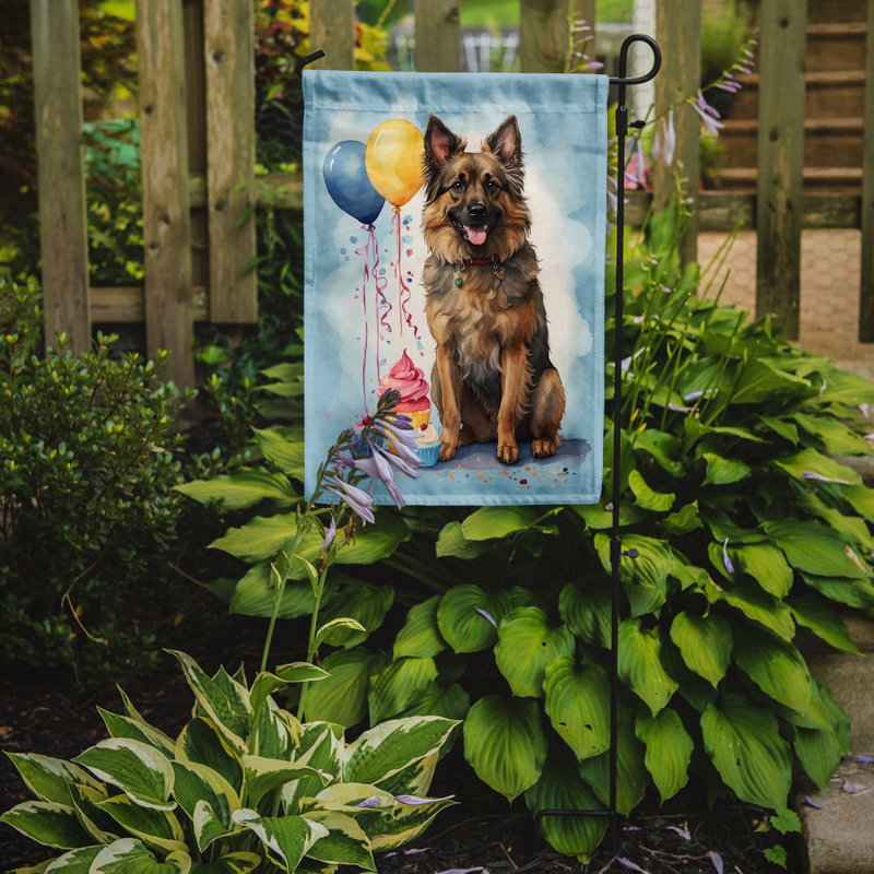 Drapeau de jardin «Happy Birthday», Berger de Tervueren