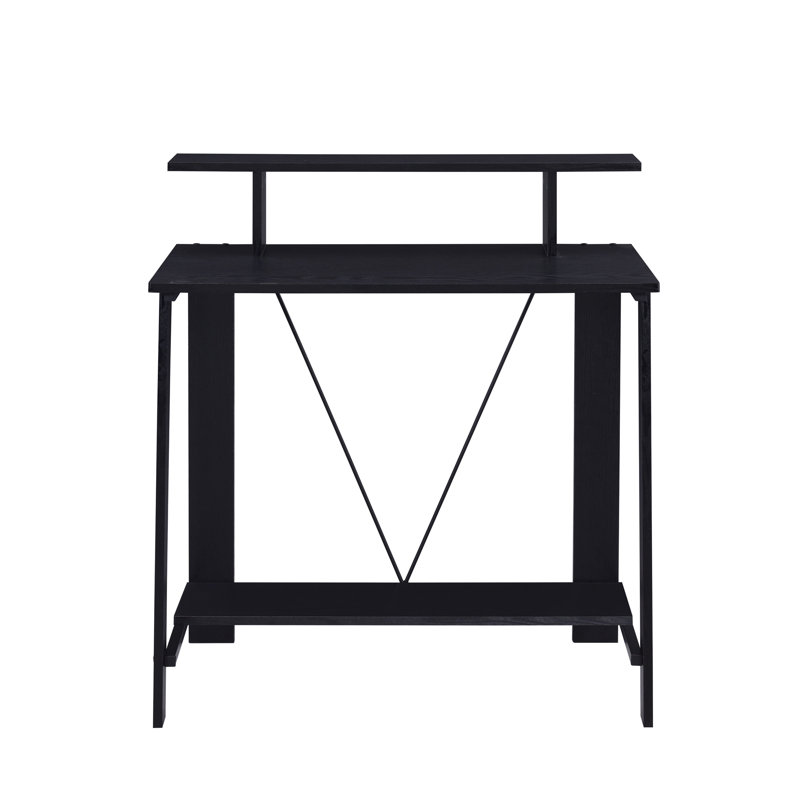 Bureau d'écriture avec tablette supérieure, Noir