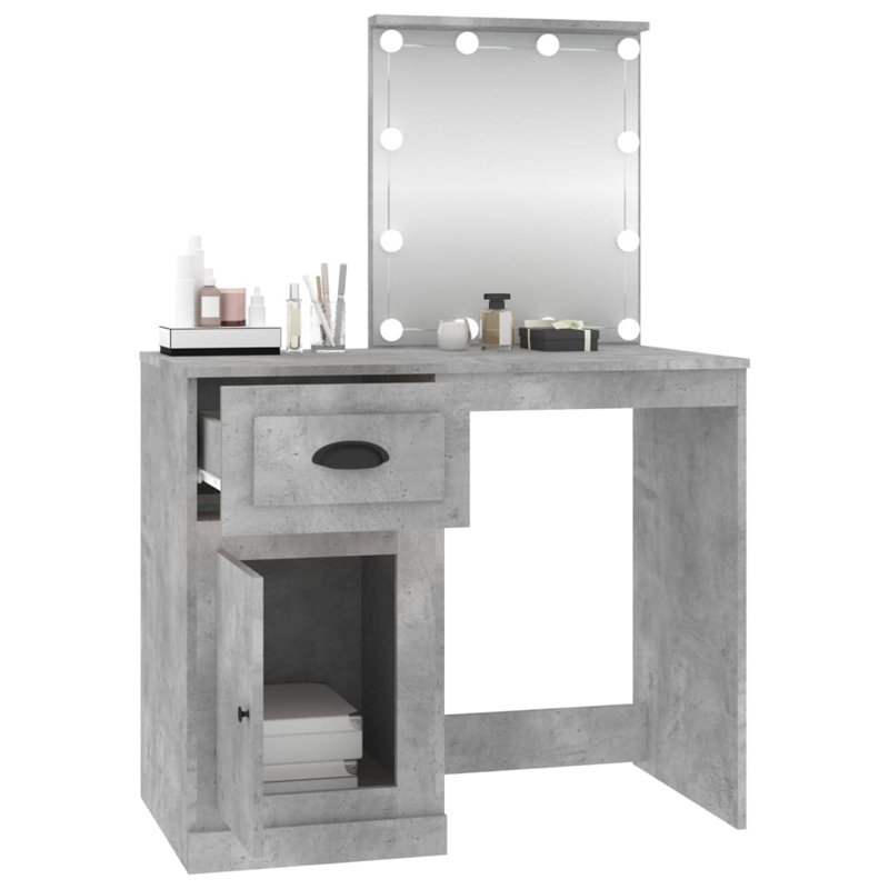Bellefontaine Dressing Table, Concrete Grey