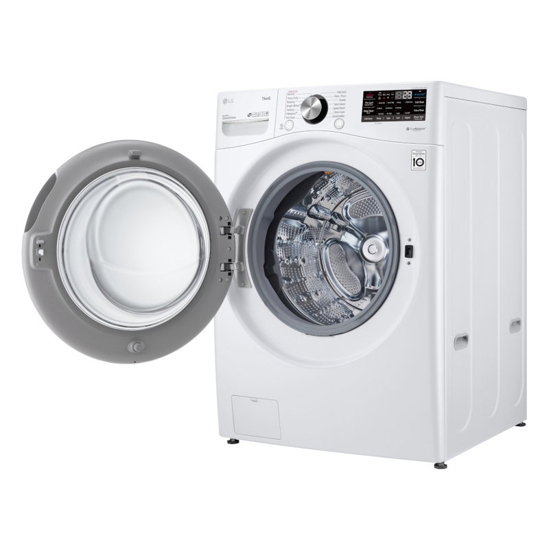 LG 5.0 cu. ft. Mega Capacity Smart wi-fi Enabled Front Load Washer with TurboWash, 360® and Built-In Intelligence, White