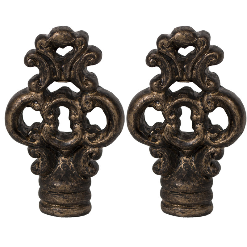 Crosley Key Lamp Finial, Bronze/Gold