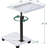 Adjustable Height C Table With 360° Swivel, Multi-Functional Side Table For Living Room, Bedroom, Sofa And Bed, Space-Saving TV Tray Table With Wheels And Sturdy Wooden Top-878224251