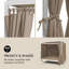 Solid Wood Canopy Bed with Mattress