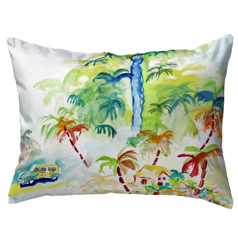 Outdoor Reversible Throw Pillow
