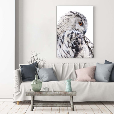 White Owl - Wrapped Canvas Print
